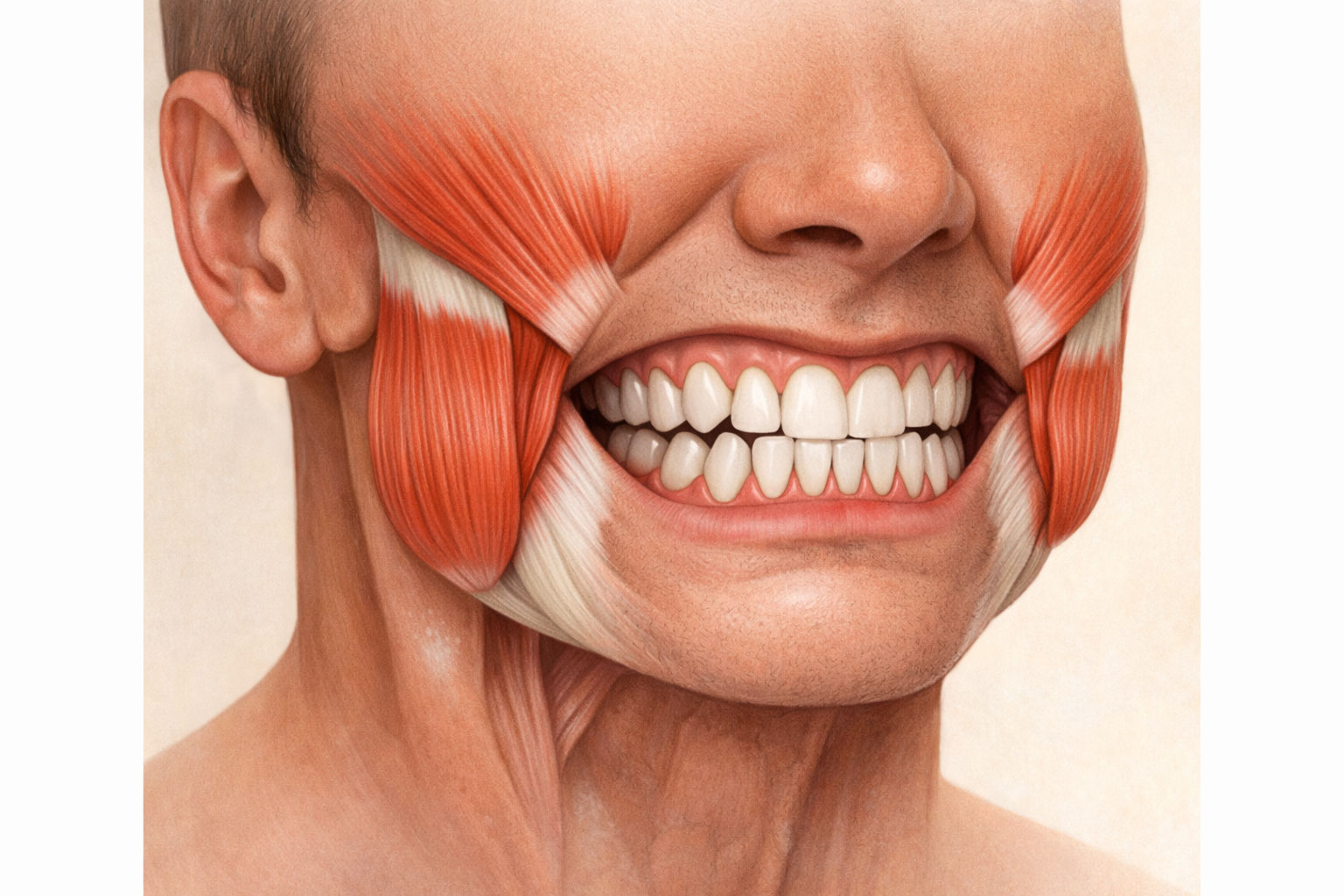 serramento denti e tensione mandibolare nel bruxismo