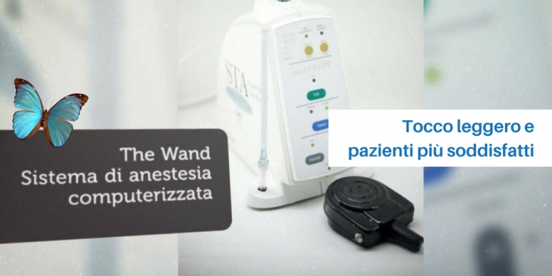Anestesia indolore con la tecnologia computerizzata Wand-Sta System